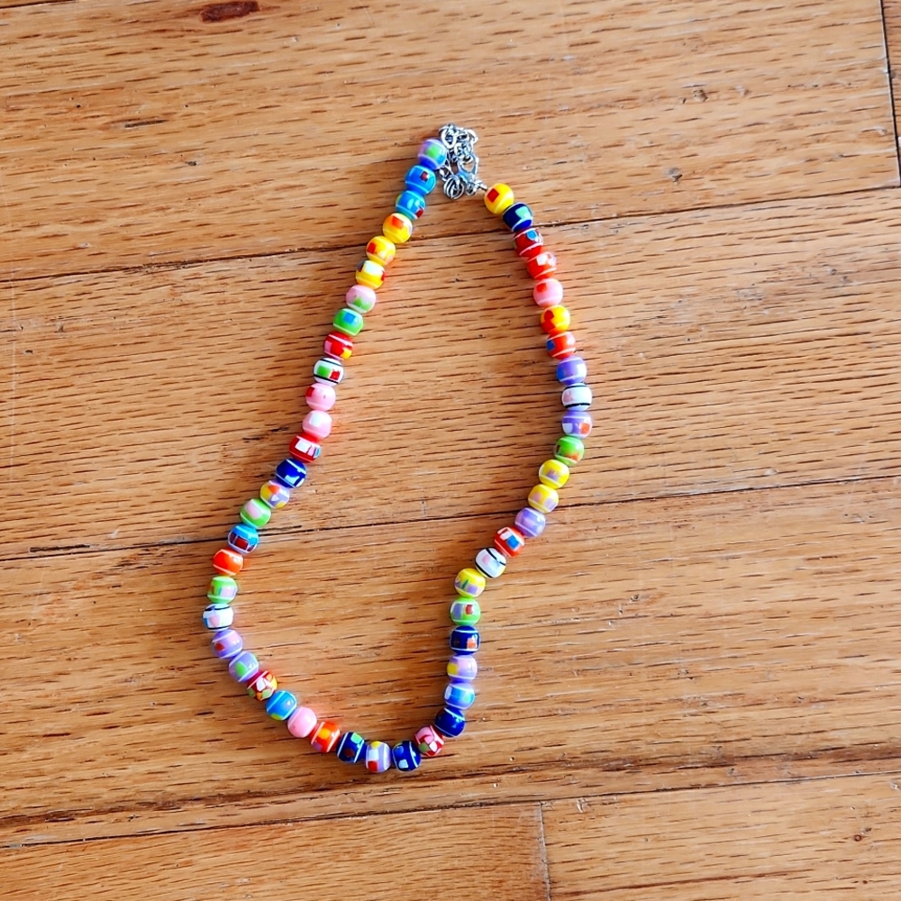 Choker beaded necklace